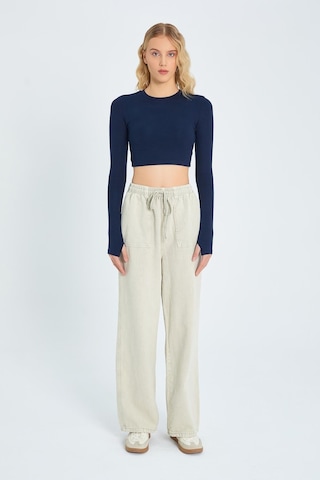 4572 Kadın Parça Boya Palazzo Pantolon Taş Taş