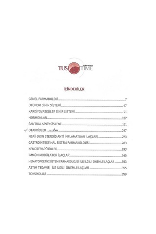Tus Time İnfotus Farmakoloji