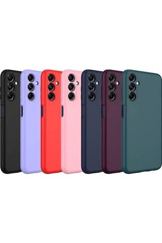 Noktaks Samsung Uyumlu Galaxy A15 Kılıf İçi Kadife Koruyucu Mara Lansman Kapak Lila