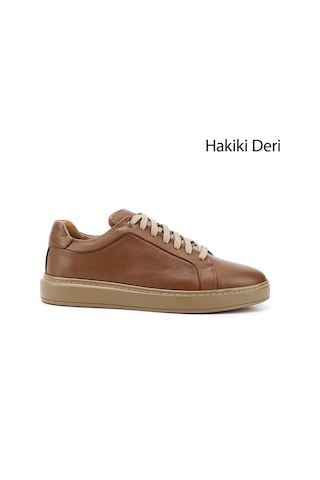 Gönderi(R) Gönderi R Erkek Kum Bağcıklı Kauçuk Taban Hakiki Deri Sneaker Ddma83531641 Kum