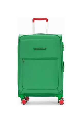 Benetton Orta Boy Kumaş Valiz Yeşil Bnt2800 Yeşil