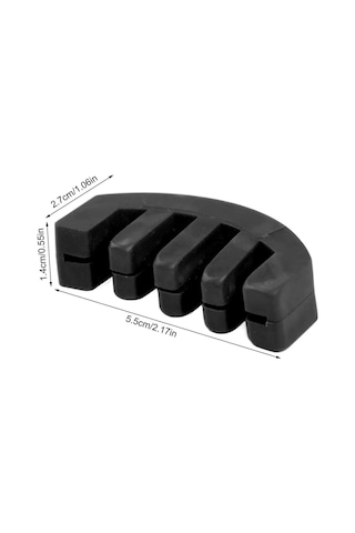 Longmoon 152-bk Siyah Kauçuk Keman Susturucu Kauçuk Tarak Model