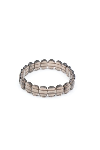 Hakiki Doğal Dumanlı Kuvars Taşı Bileklik Kahverengi