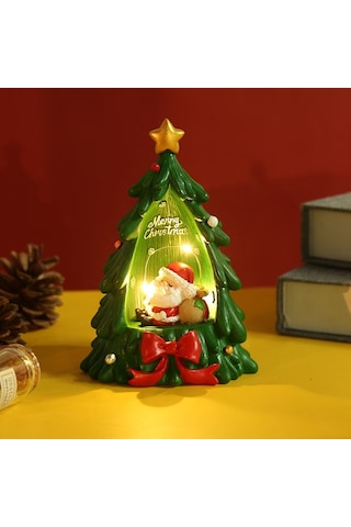 Hyt Noel Ağacı Aydınlık Dekoratif Süsler Noel Reçine El Sanatları Çift Noel Hediyeleri