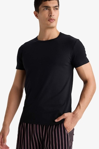 Defacto Slim Fit Dar Kesim Bisiklet Yaka Üst L4885az25aubk27 Siyah