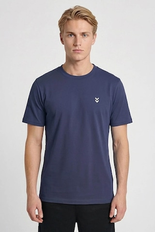 Hummel Pulse Male Co Regular Lacivert Erkek T-shirt 912263-7459
