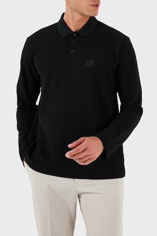 Armani Exchange Erkek Polo Yaka T Shirt Xm001394 Af16262 Uc001 Siyah SIYAH