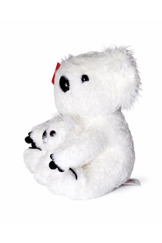 30cm Beyaz Yavrulu Koala Pelüş