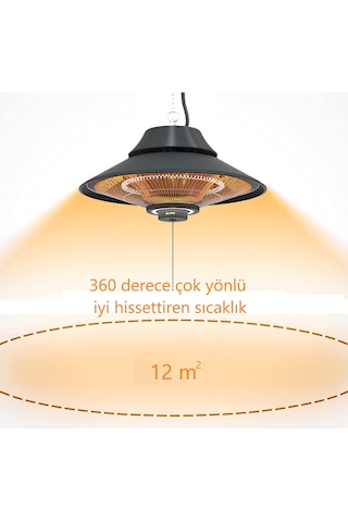 Mirkraft Elirg Light 2000 W LED Işıklı Infrared Isıtıcı