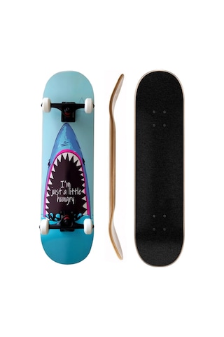 Gang Skateboards 8.0 Hungry Shark Complete Profesyonel Kaykay