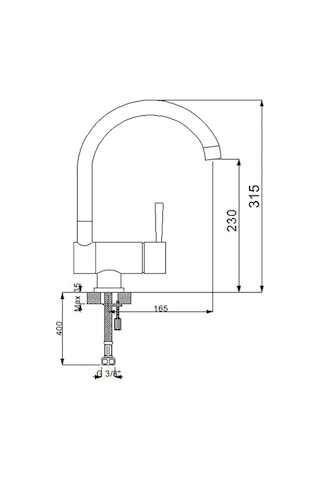Boheme Pencere Önü Evye Bataryası Yüksek Kalite Krom