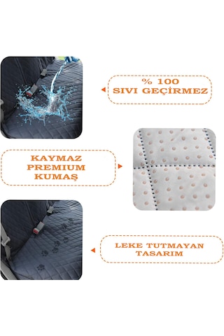 Hasby Köpek Araba Örtüsü Siyah 140 x 120 CM