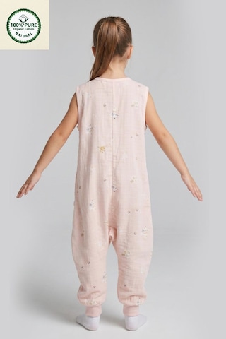 Cantoy Müslin Geniş Askılı Bebek Çocuk Uyku Tulumu 0.5 Tog %100 Pamuk Natural Pudra