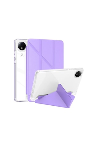 Xiaomi Redmi Pad Se 8.7 İnç Uyumlu Kılıf 3 Farklı Stand Kalemlikli Tri Folding Tablet Kılıfı