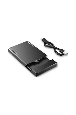 Leezsing Cool-fish K801 2.5 İnç Sata Dış Hard Disk Kutusu, Type-c 3.1 Arayüzü, 10gbps Hız, Araçsız Kurulum, Windows/mac Uyumlu