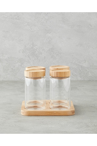English Home Monetta Cam 5 Parça Baharatlık 400 Ml Natural Natural