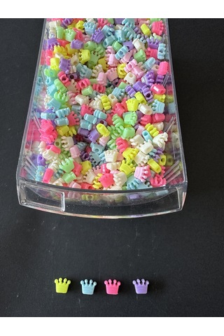 Kral Tacı Model Plastik Figür Boncuk 10 Gram