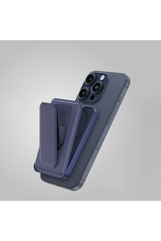 Amazingthing Glamour Link Fonksiyonel Çok Yönlü Grip Standlı Magnetik Kartlık Mavi