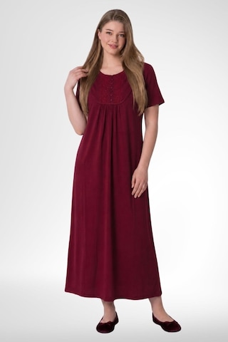 Mecit Pijama Mecit 6029 Fuşya Büyük Beden Kadın Gecelik