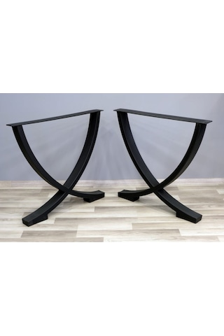 Abronyahediye Oval, Yarım Ay Şeklinde Tasarlanmış Metal Masa Ayağı