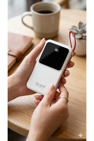 H23 20000 Mah Power Bank Pd 20w Ve Usb 22.5w Fast Hızlı Şarj Dahili Type C Ve Lightning Kablolu Dünya Standartları