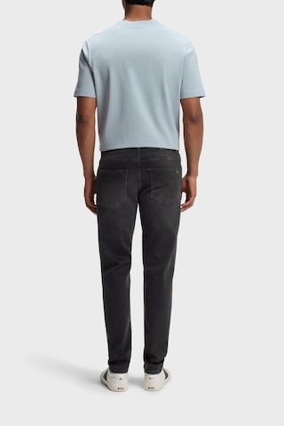 Boss Pamuklu Tapered Fit Düz Paça Jeans Erkek Kot Pantolon 50536502 008 Siyah