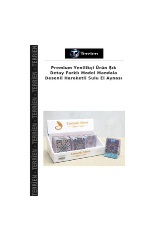Premium Yenilikçi Ürün Şık Detay Farklı Model Mandala Desenli Hareketli Sulu El Aynası Diğer