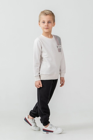 U.S. Polo Assn. Erkek Çocuk Baskılı Beyaz Uzun Kol Eşofman Takımı Us2613-c-v2 Us2613-c-v2