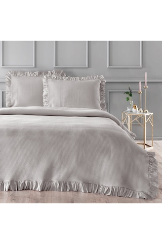 Linens Bsp Çift Kişilik Yatak Örtüsü Seti Taş