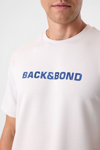 Back And Bond Bej Regular Fit Bisiklet Yaka Tişört Çok Renkli