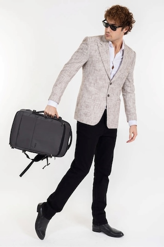 Dada Körüklü Su Geçirmez Kumaş Fonksiyonel Sırt Çantası 15.6 İnç Lacivert