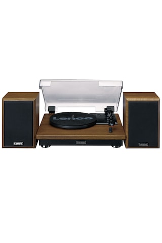 Lenco Ls-100Wd Ahşap Harici Hoparlörlü Bluetooth Pikap