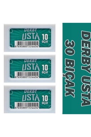 Derby Usta Tüm Yaprak Jilet 30 Adet 3x10 Adet