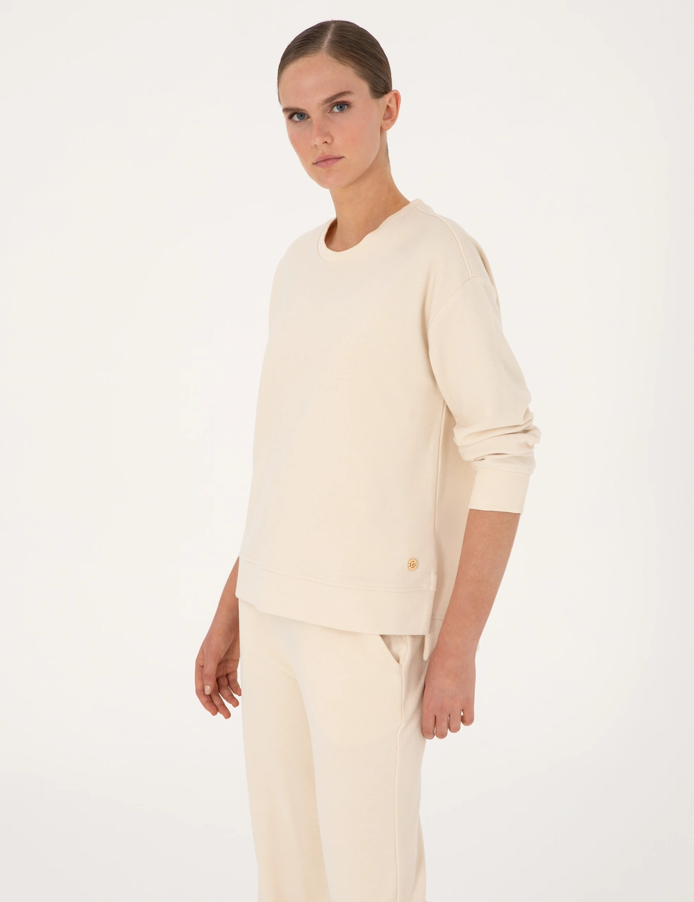 Pierre Cardin Kadın Ekru Sweatshirt 50314948-vr019 Ekru