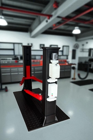 3d Baskı 1/18 Ölçekli Maket Araç Lift Ayarlanabilir Profesyonel Diorama Aksesuarı