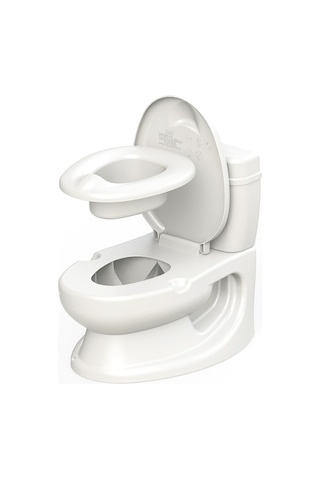Dolu Beyaz Eğitici Bebek Tuvalet Lazımlık Beyaz