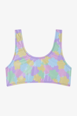 Penti Kız Çocuk Shiny Flower Fırfırlı Halter Yaka Bikini Takımı