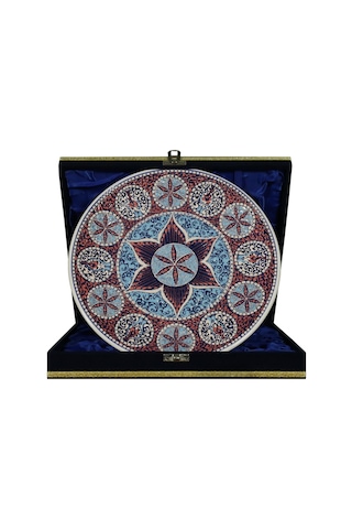 E38 El İşçiliği Çini Tabak 25 Cm - 6672