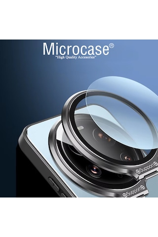 Microcase Huawei Pura 80 Pro/huawei Pura 80 Pro Plus Rome Serisi Kamera Koruma Ve Standlı Kılıf Al4968 Siyah