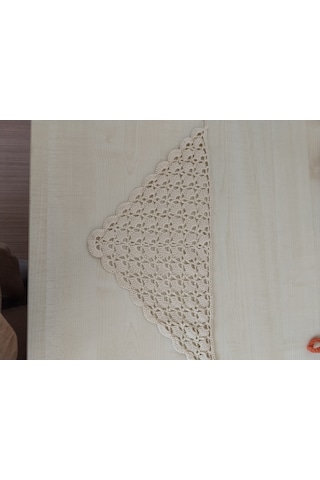 Bej El Örgüsü Çocuk Bandana