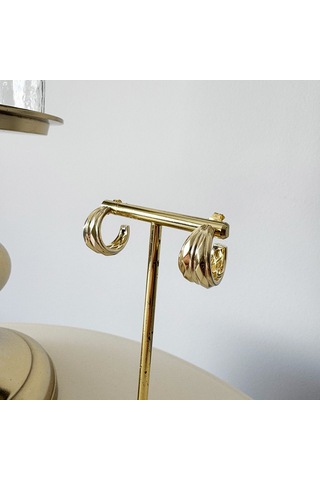 Masaliko Ci Gümüş Küpe Ms3173, 925 Ayar Gümüş Altın