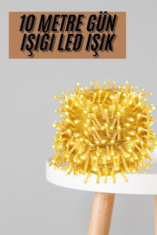 Fişli 10 Metre Günışığı Led Işık 3 Aydınlatma Modlu Dekoratif Ortam Aydınlatması - Lisinya Çok Renkli