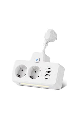 Sonx Çok Fonksiyonlu Akım Korumalı Priz Ve Usb Şarj İstasyonu - Ayarlanabilir Gece Lambalı 0.12 M