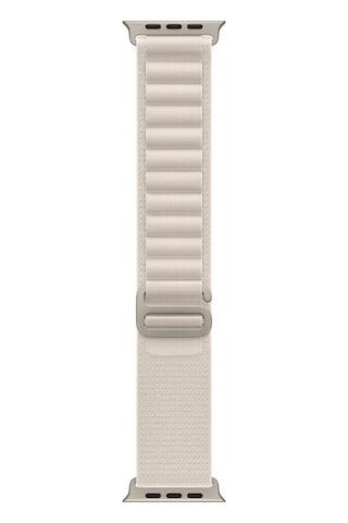 Winex 42-44mm Yeni Nesil Apple Uyumlu Akıllı Saat Kordonu Hasır Kancalı Beyaz