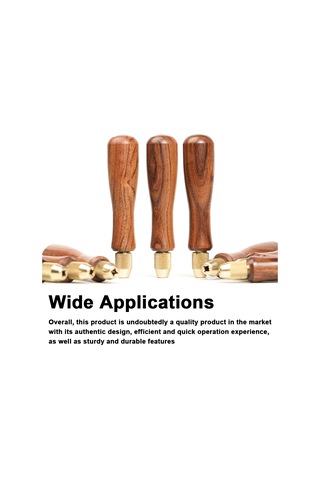 Vkemall 10 Parça Titanyum Kaplı Elmas Zımpara Seti - Ahşap Saplı, Ahşap/metal/plastik Taşlama Ve Cila Aracı