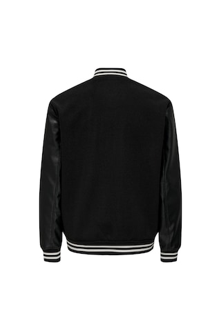 Only & Sons Erkek Düğmeli Siyah Kolej Ceket - 22026189 001