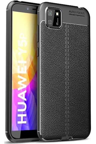 Huawei Y5P Kilif Niss Tam Korumali Lüx Deri Kapak Silikon 442389668
