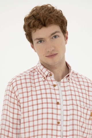 U.S. Polo Assn. Erkek Kareli Kiremit Gömlek 50283820-VR031
