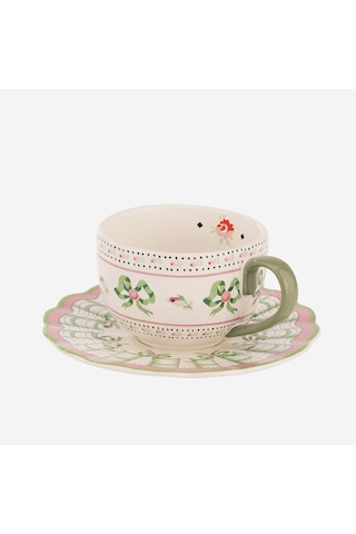 Pembe Porselen Çay Fincanı 200 Ml