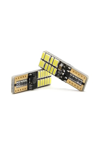 10 Adet T10 Led Park Plaka Tavan Ampulü 24 Ledli Turuncu Sadece 12 Volt Araçlar
